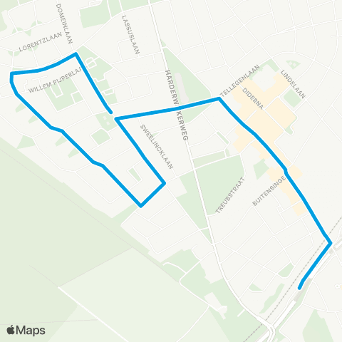 Breng Dieren Station - Dieren West map