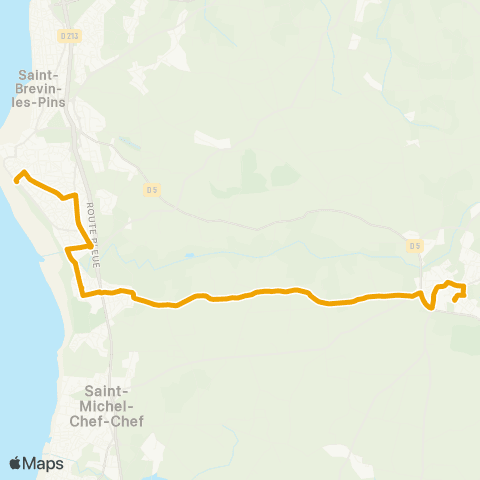 Brévibus Les Maillardières - Ctre de l'Océan - Rue des Sports map