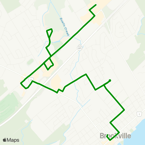 Brockville Transit  map