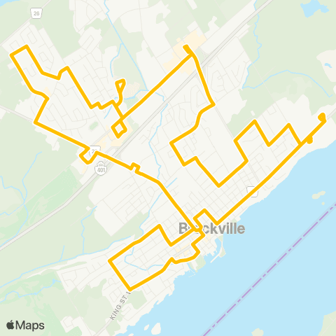 Brockville Transit  map