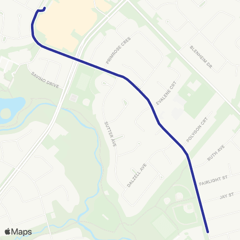 Brampton Transit Heart Lake Secondary map