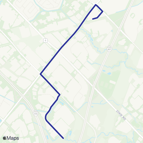 Brampton Transit Westcreek map