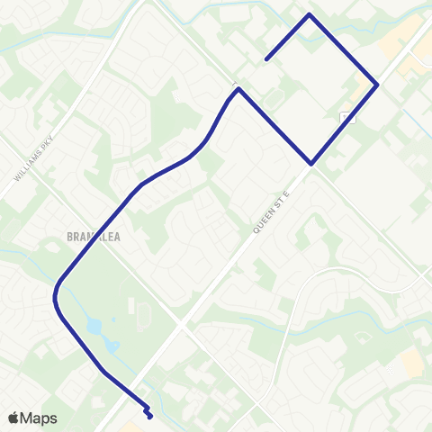 Brampton Transit St. Thomas Aquinas map