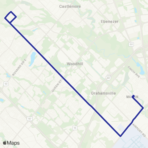 Brampton Transit Torbram map