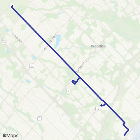 Brampton Transit Bramalea map