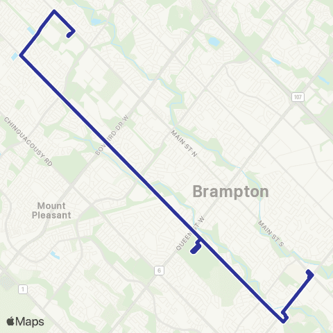 Brampton Transit McLaughlin map