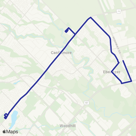 Brampton Transit Clarkway map