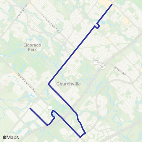 Brampton Transit Hereford map