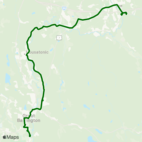BRTA Lee, Great Barrington map