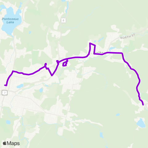 BRTA Pittsfield, Dalton, Hinsdale map