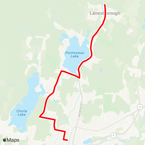 BRTA Pittsfield, Lanesborough map
