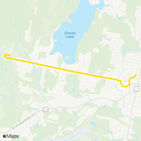 BRTA Berkshire Community College map