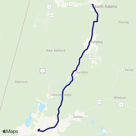 Link413 Pittsfield / North Adams map