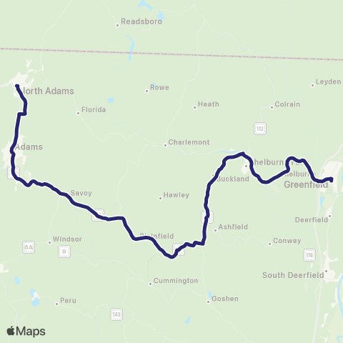 Link413 North Adams / Greenfield map