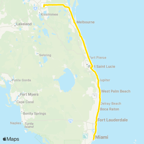 Brightline Mainline map