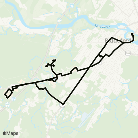BSOOB Transit Black / Biddeford Crossing map