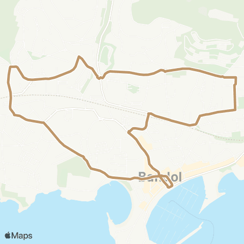 Navettes de Bandol / Sanary-sur-Mer Bandol - estivale map