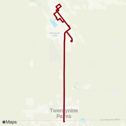 Basin Transit 3a Twentynine Palms Marine Base map