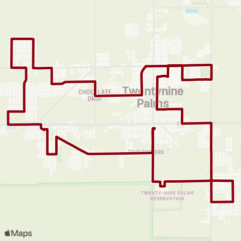 Basin Transit 3b Twentynine Palms map