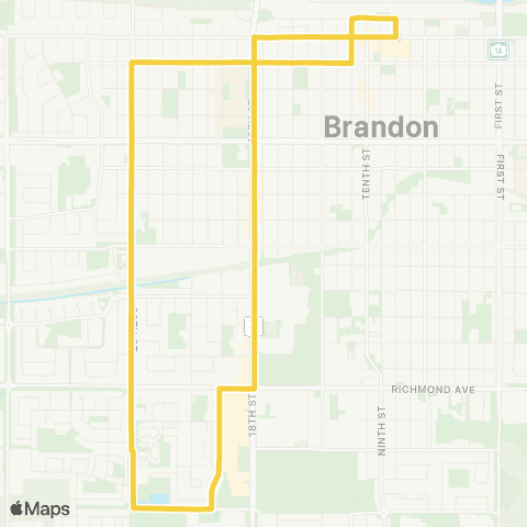 Brandon Transit Maryland West map