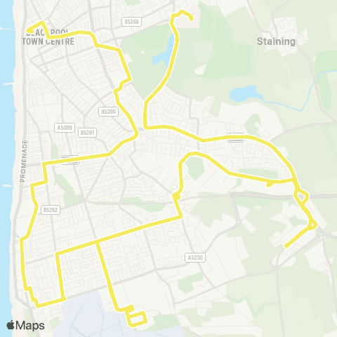 Blackpool Transport Hospital Entrance - Clifton Street map