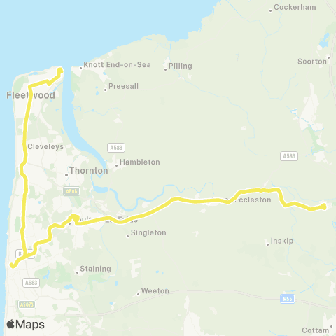 Blackpool Transport College - Queens Terrace map