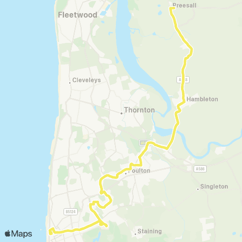 Blackpool Transport St Aidan's Cetc - Corporation Street C4 map