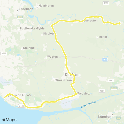 Blackpool Transport Square - College map