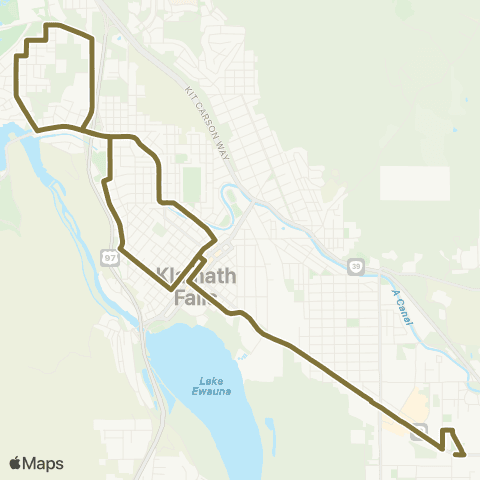 Basin Transit Service Pelican City map