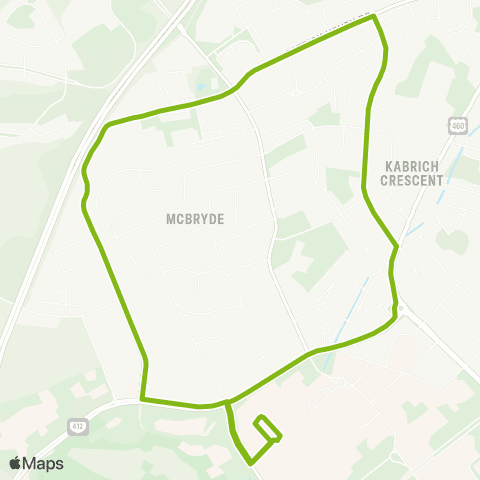 Blacksburg Transit University City Blvd map