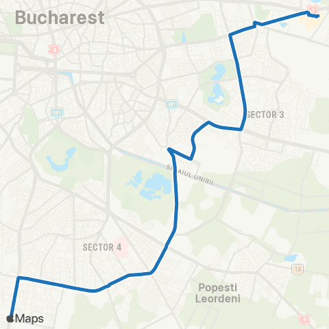 STB - Societatea de Transport București Complex Pantelimon - C.F.R. Progresul map