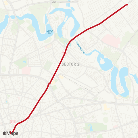 STB - Societatea de Transport București Piata Sf. Gheorghe - Pasaj Colentina map