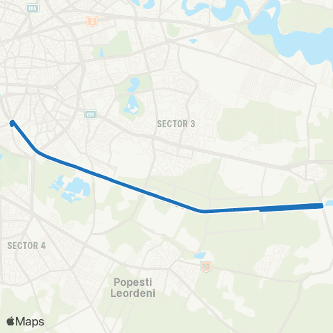 STB - Societatea de Transport București Univ. Crestina Dimitrie Cantemir - Cartier Rez. Splaiul Unirii map