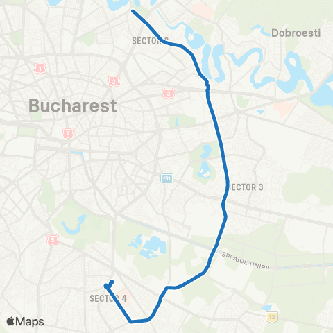 STB - Societatea de Transport București Emil Racovita - Bd. Lacul Tei map