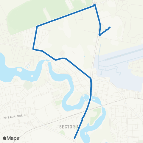 STB - Societatea de Transport București Complex Baneasa - Piata Presei map