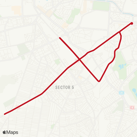 STB - Societatea de Transport București Depoul Alexandria - Piata Unirii map