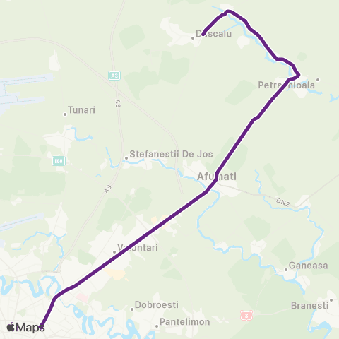 STV Gagu–Bucur Obor map