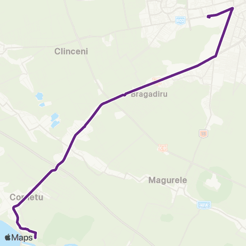 STB - Societatea de Transport București Cornetu - Depoul Alexandria map