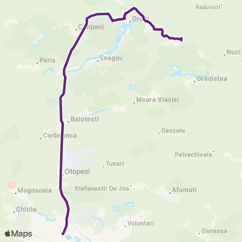 STB - Societatea de Transport București Gruiu-Lipia - Piata Presei map