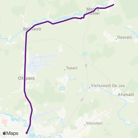 STB - Societatea de Transport București Moara Vlasiei - Piata Presei map
