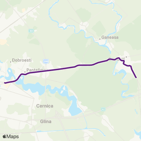 STV Branesti–Pantelimon map