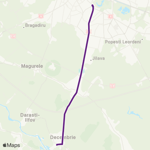 STB - Societatea de Transport București 1 Decembrie - C.F.R. Progresul map