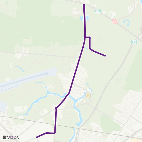 STV M Pipera–Elisabeta Rizea map