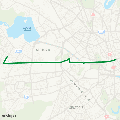 STB - Societatea de Transport București Complex Apusului - Piata Rosetti map