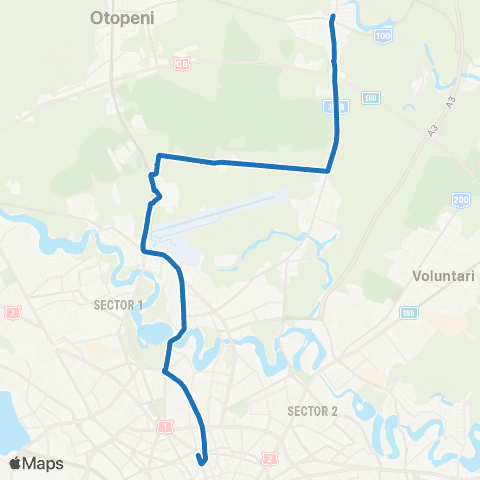 STB - Societatea de Transport București Tunari - Piata Romana map