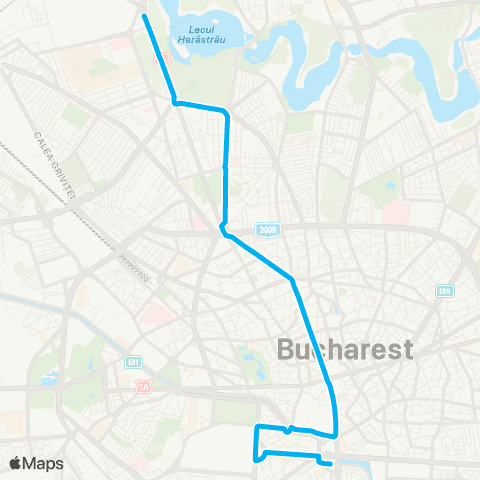 STB - Societatea de Transport București Piata Presei - Piata Unirii 2 map