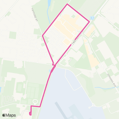 Translink Bundaberg Innes Pk N - Sugarland via City and Bargara map