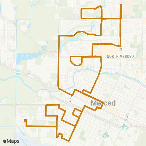 The Bus Merced West Archived 2 / 17 / 2026 map