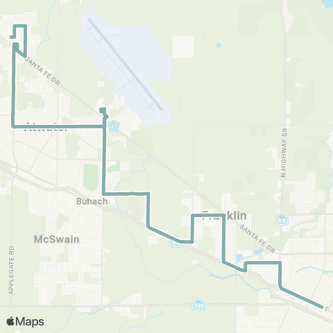 The Bus Winton Commuter map