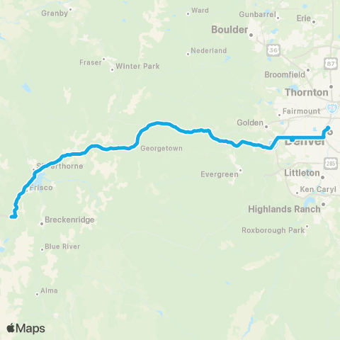 Bustang Snowstang map